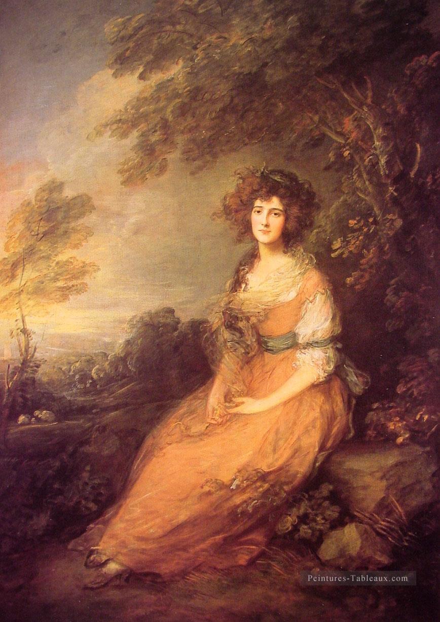Portrait de Mme Sheridan Thomas Gainsborough Peintures à l'huile